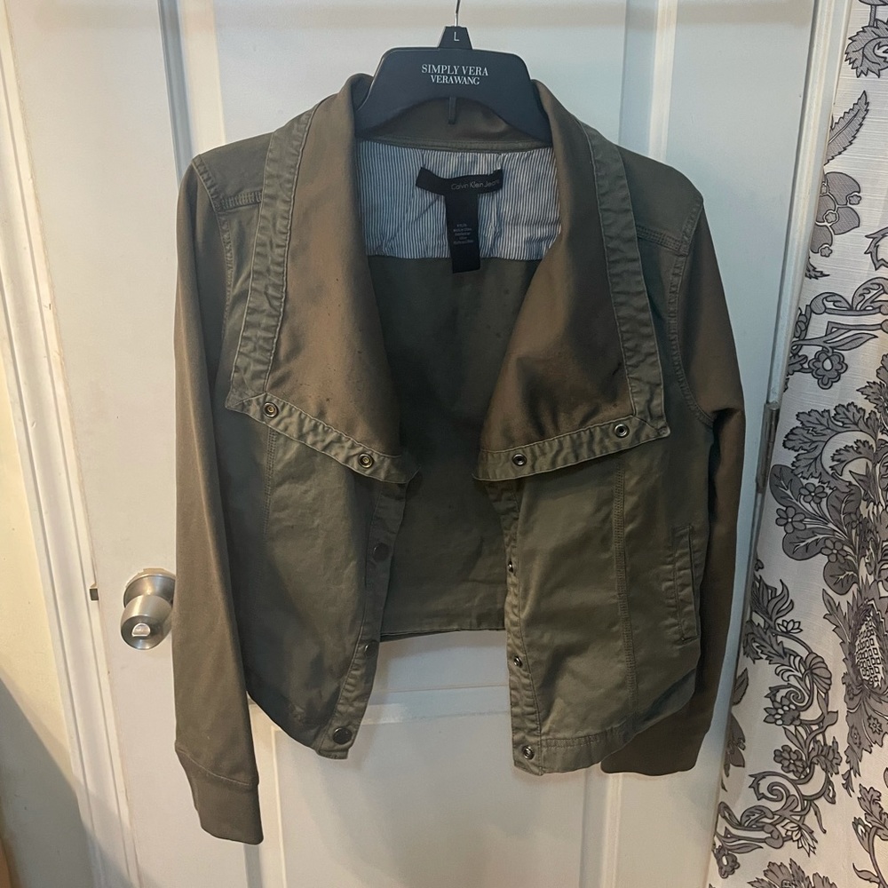 Calvin Klein Jeans olive green jacket